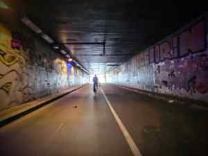 In the Tunnel des Tuileries