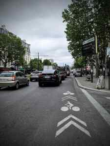 Just sharrows on Boulevard Ney