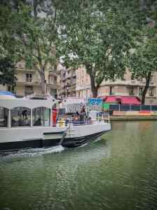 Tour boat on Canal Saint-Martin