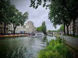 Tour boat on Canal Saint-Martin