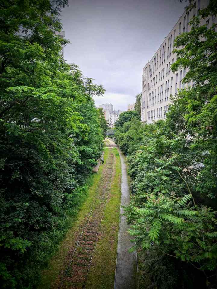 View down to La Petite Ceinture