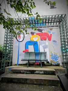 Seating with artwork