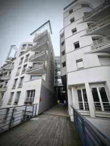 Buildings on the path