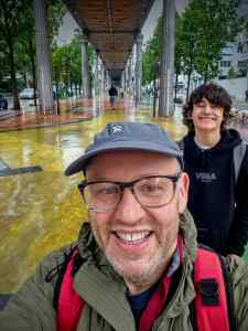 Under the railway viaduct on Boulevard Vincent Auriol