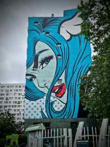 Street art on Boulevard Vincent Auriol