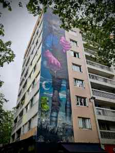 Street art on Boulevard Vincent Auriol