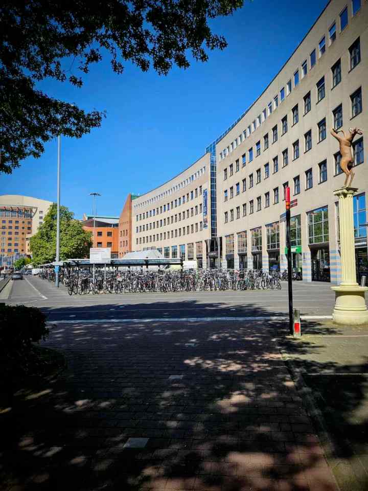 Cycle parking outside Amersfoort Centraal station