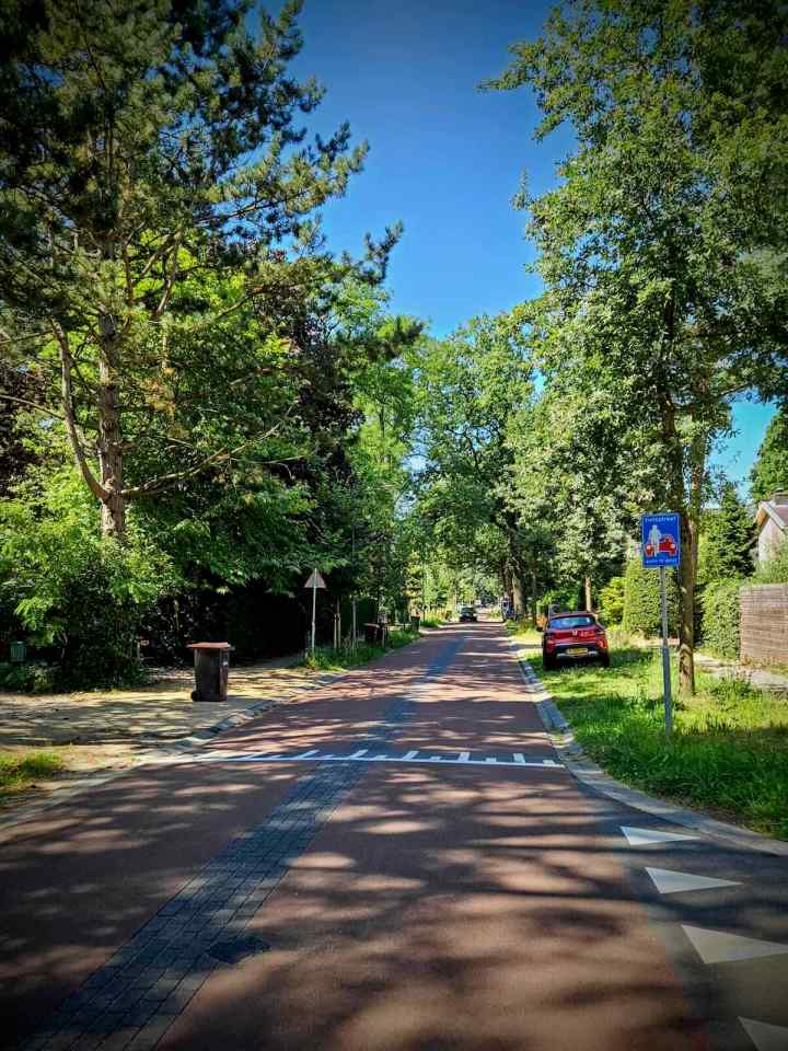 Fietsstraat (cycle street) on Paltzerweg