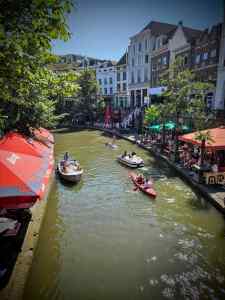 Boats on the Oudegracht (Old Canal)