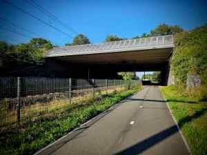 Passing under Ecoduct Op Hees