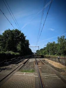 At the level crossing on Soesterweg