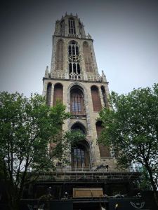 Looking up at Dom Tower
