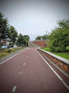 Ramp up to Dafne Schippersbrug (Dafne Schippers Bridge)