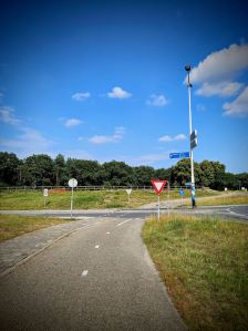 Cycle path across a road on Amersfoortsestraat