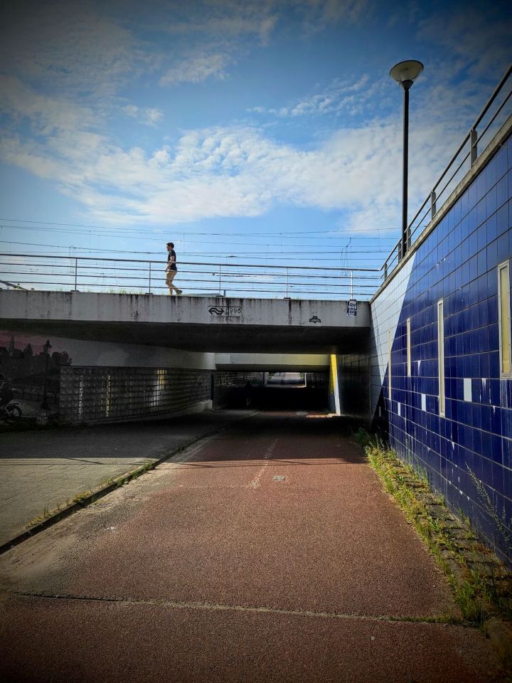 Underpass under the railway tracks