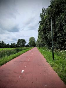 Concrete cycle path Oude Trambaan