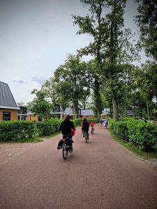 Riding through Duinrell