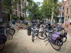 Bikes parked at Lange Mare