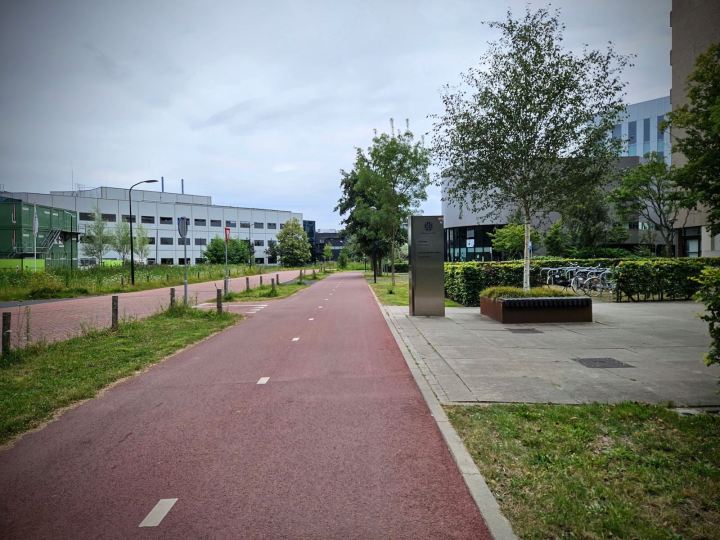 Trambaan cycle path on Sylviusweg