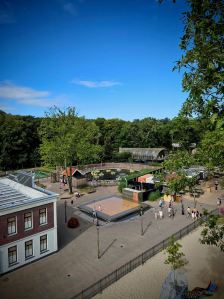 View of Duinrell from the Kikkerrad ferris wheel