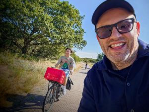 Selfie on the path to Den Haag