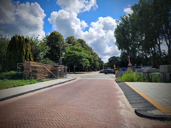 Construction materials on Storm van 's-Gravesandeweg