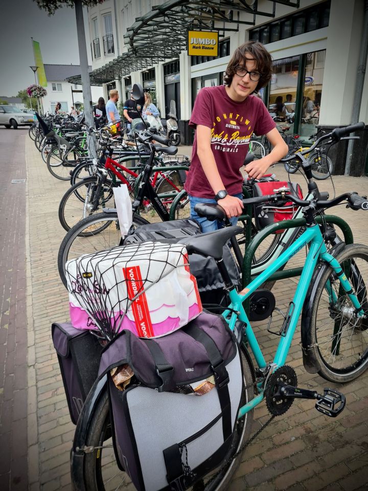 Cycle parking on Luifelbaan, before recent development