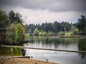 Zip wire over the lake