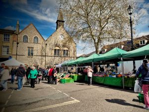 Market stalls in Butter Market