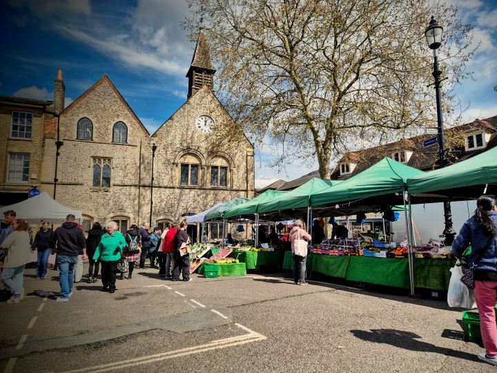 Market stalls in Butter Market