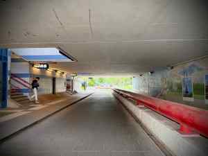 Underpass under the railway at De Vink station