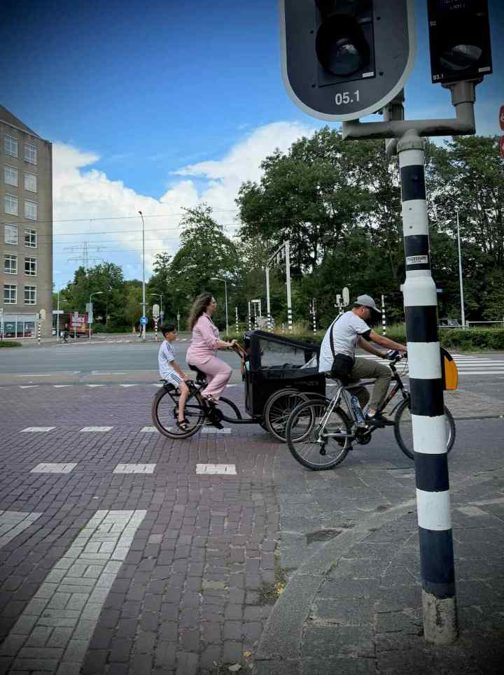 Waiting at the lights at Hofzichtlaan