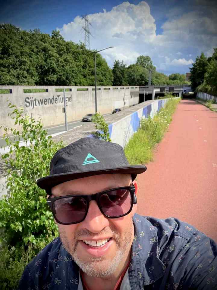 Selfie on the path next to N14 Noordelijke Randweg