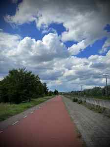 Cycle path next to N14 Noordelijke Randweg
