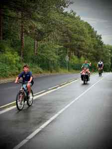 Reaching the top of the hill