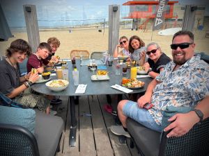 Lunch at Strandpaviljoen De Watering, Katwijk aan Zee