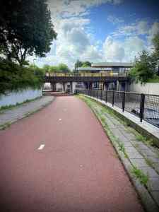 Approaching the underpass under Voorschoten station