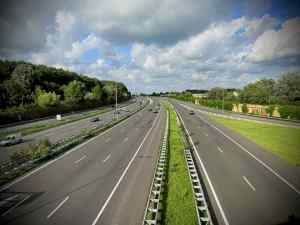 Crossing the A4 motorway