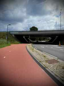 About to pass under the A44