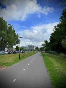 Cycle path on Haagse Schouwweg