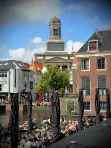 Looking across the Rijn towards Hartebrugkerk