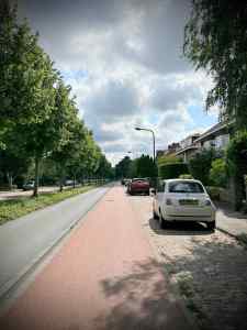 Door-zone cycle path on Deijlerweg