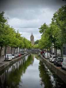 Looking along Oude Delft to Oude Kerk