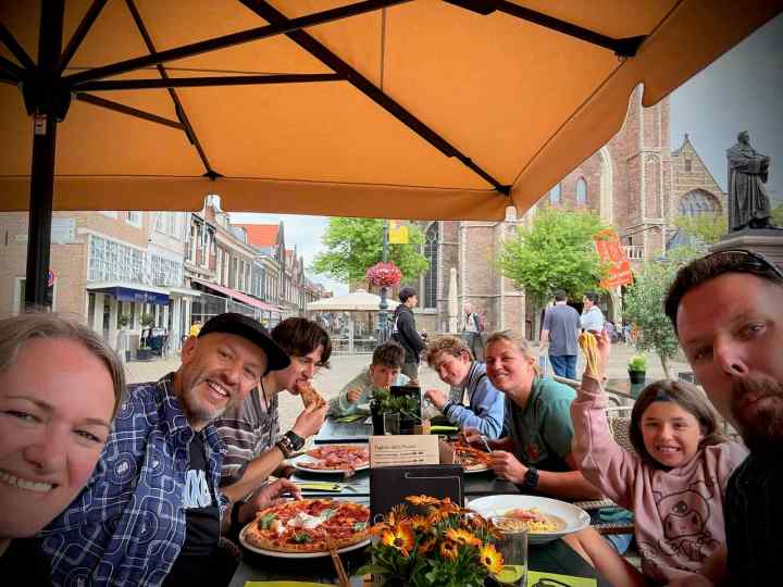 Lunch at La Piazza Verde in Markt