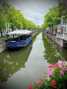 Looking along Oude Delft