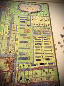 Ceramic Map of Delft by Nan Deardorff-McClain