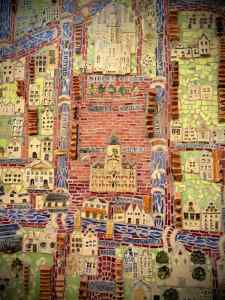 Ceramic Map of Delft by Nan Deardorff-McClain
