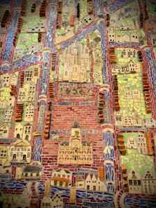 Ceramic Map of Delft by Nan Deardorff-McClain