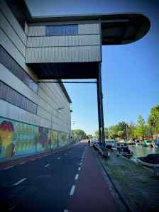 Street art on an old industrial building on Wateringseweg