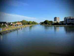 View from De Oversteek bridge